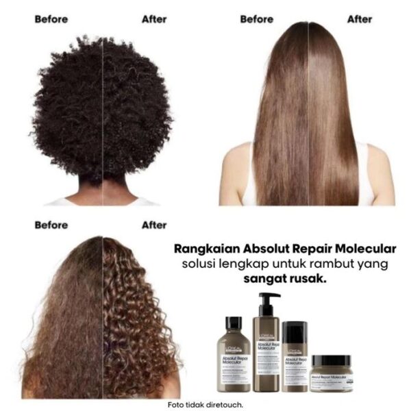 Absolut Repair Molecular Shampoo 500ml Refilll - Untuk Rambut Sangat Rusak by L'Oreal Professionnel