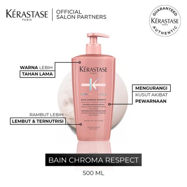 Kerastase Bain Chroma Absolu 500ml Shampo Rambut diwarnai