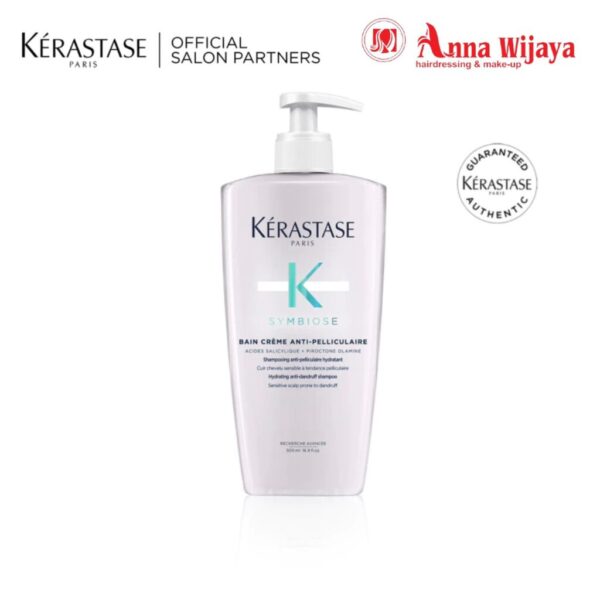 Kerastase Bain Creme Symbiose 500ml Anti Dandruff Shampoo (Dry Dandruff) - Shampoo Anti Ketombe (Kering) - Mengandung Salycilic Acid