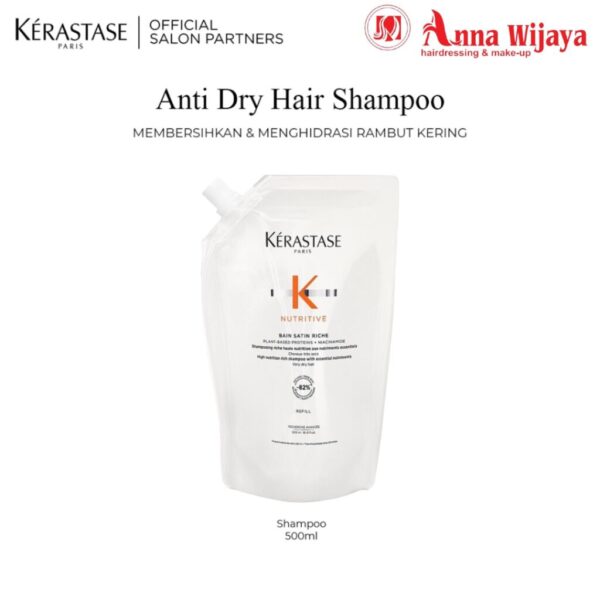 Kerastase Bain Satin 500ml Doypack - Shampoo Rambut Kering