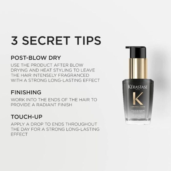 Kerastase Chronologiste Hair Oil 30ml Anti Aging Hair Serum - Serum Rambut untuk Rambut Aging (Rapuh, Kusam, Kaku)