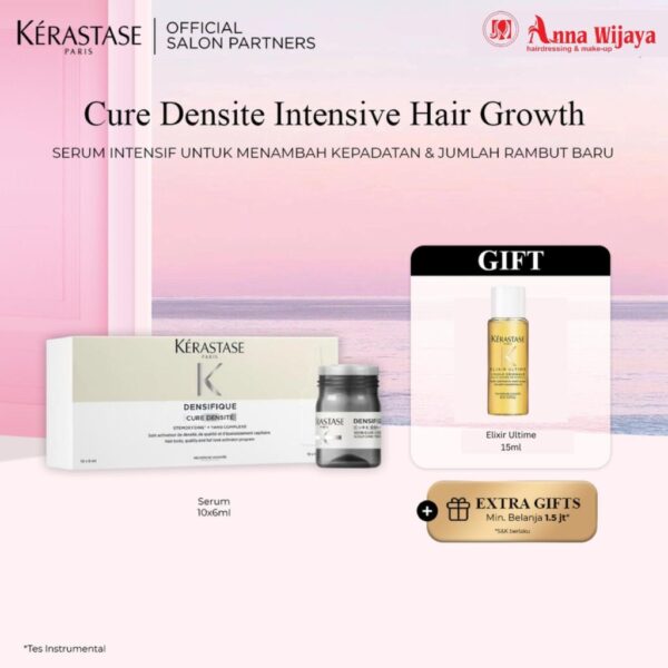Kerastase Cure Densite 10x6ml Intensive Hair Growth - Serum Intensif untuk Menambah Kepadatan & Jumlah Rambut Baru