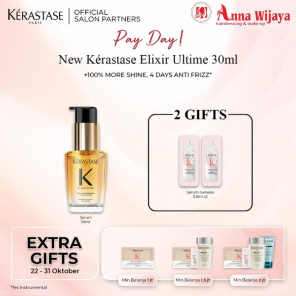 Kerastase Elixir Ultime 30ml - Rambut Berkilau Anti Frizz