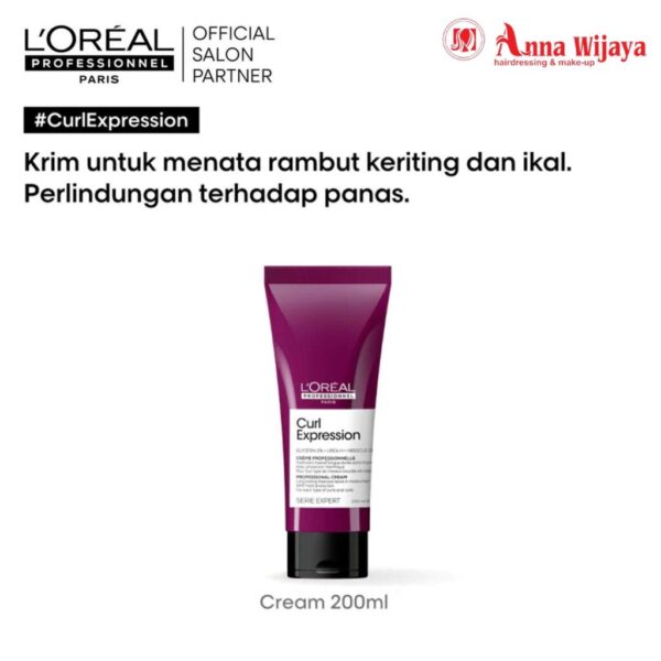 L'oreal Professionnel Curl Expression Long Lasting Intensive Leave in Cream 200ml - Moisturizer Rambut Keriting dan Ikal
