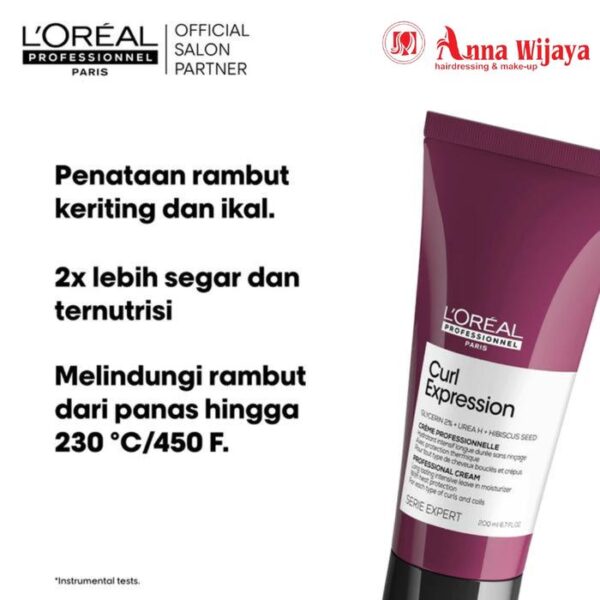 L'oreal Professionnel Curl Expression Long Lasting Intensive Leave in Cream 200ml - Moisturizer Rambut Keriting dan Ikal