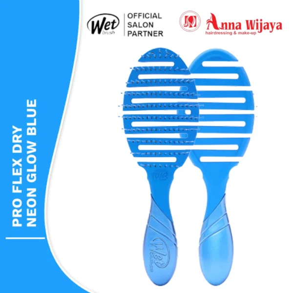 The Wet Brush Pro Flex Dry Neon Glow Blue