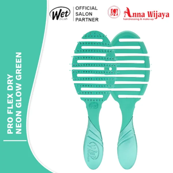 The Wet Brush Pro Flex Dry Neon Glow Green