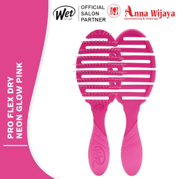 The Wet Brush Pro Flex Dry Neon Glow Pink